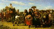 Jules Breton The Vintage at the Chateau Lagrange USA oil painting reproduction